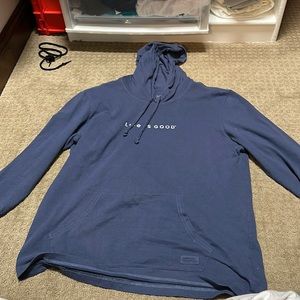 Life is good hooded pullover
